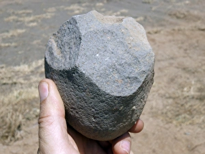 Prehistoric Stone Tools Drucke: Oldowan stone tool C015 / 6434