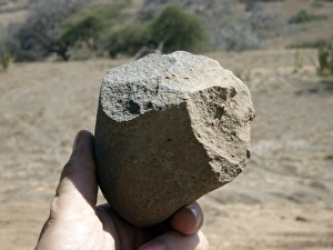 Prehistoric Stone Tools Drucke: Oldowan stone tool C015 / 6435