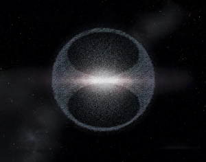 Drucke von Oortwolke. Kunstwerk der Oortwolke von Kometennuklien, die als runder Hohlraum um das Sonnensystem gedacht werden sollen mit äußeren (sphärischen) und inneren (toroidalen) Regionen Bilder Datiert 2013 Januar: Kometenschleifring, Kunstwerk