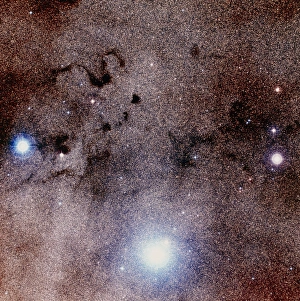 Cosmology Science Photos Drucke: Optical image of Barnards nebulae B72 and B68