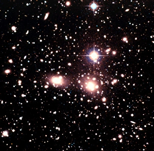 UK Schmidt Telescope Imagery Drucke: Optical image of galaxies in the Coma cluster