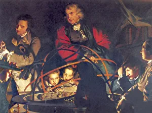 Drucke von Die Uhrwerk von Joseph Wright (1734-1797). Diese Kunstwerke wurde 1766 gemalt W Drucke: Die Uhrwerk von Joseph Wright