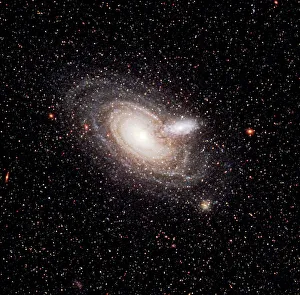 Hubble-Teleskop Drucke: Überlappende Galaxien, Bild von der Hubble-Welle