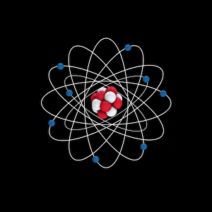 Bilder vom 21. Juni 2013: Atombau von Sauerstoff, Kunstwerk