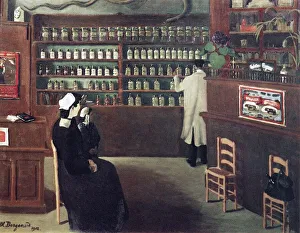 Bilder Datiert 1. März 2011: Die Apothek, Kunstwerk aus dem Jahr 1912