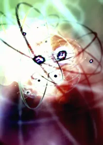Atomic Structure Diagram Drucke: Atomic energy, conceptual artwork