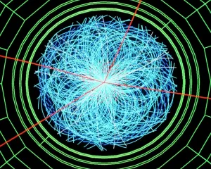 Physik Drucke: Simulierung der Produktion des Higgsbosons
