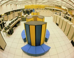 Physik Drucke: Röntgen-X MP/48 - Superrechner am CERN