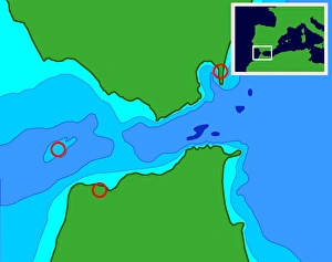 Bilder Datiert 2. Februar 2004: Mögliche Lage von Atlantida
