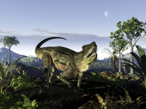 Bilder Datiert 19. Dezember 2012: Postosuchus ist ein Archosaurier aus dem Perm und hat eine ähnliche Erscheinung wie ein Crocodile