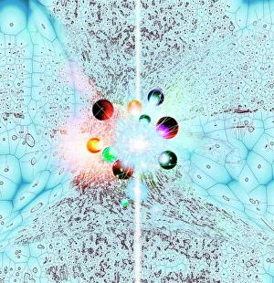Subatomic Particles Drucke: Quantum universe