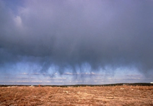 Stratocumulus Cloud Drucke: Rain veil from stratocumulus cloud