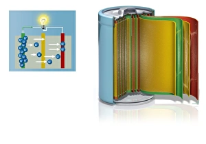 Bilder Datiert 20. Februar 2013: Ladefähiges Batteriegehen, Kunstwerk
