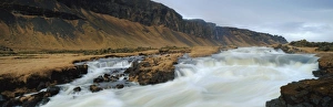 Vik Iceland Landscape Drucke: River rapids