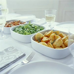Röstpotatoes und andere Gemüse