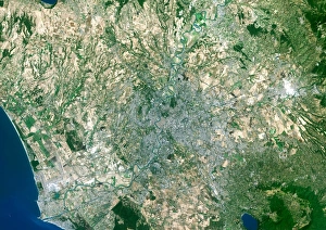 Bilder Datiert 20. Juli 2008: Rom, Satellitenbild