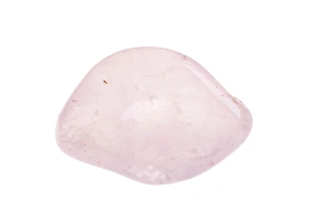 White Background Gemstones Drucke: rose quartz