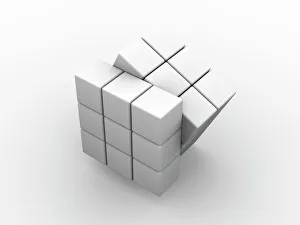 Digitale Gemälde Drucke: Rubik-Kugel, Kunstwerk