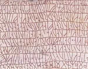 Ancient Scandinavian Art Drucke: Runic inscriptions