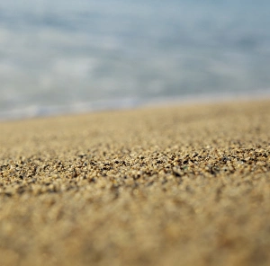 Coastal Erosion Images Drucke: Sand on a beach