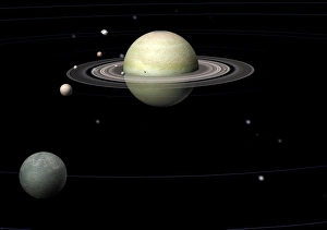 Gas Giant Planets Drucke: Saturn, artwork