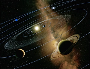 Sonnensystem und Saturn