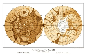 Bilder Datiert 13. September 2010: Schiaparelli's Map of Mars, 1879