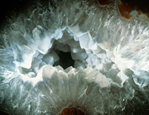Lava Rock Formations Drucke: Slice of agate, a form of quartz