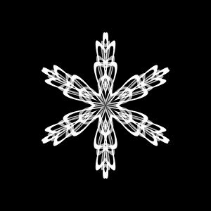 Schneeflockenmuster, Kunstwerk F008/3385