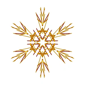 Snowflake Pattern Drucke: Snowflake pattern, artwork F008 / 3386
