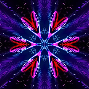 Snowflake Pattern Drucke: Snowflake pattern, artwork F008 / 3391