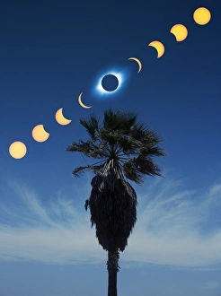 Space Phenomena Images Drucke: Solar eclipse sequence
