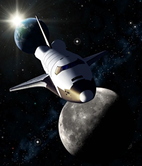 Future Space Travel Drucke: Space Shuttle mission