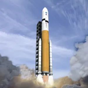 Space Shuttle Drucke: Ares V-Rakete, Kunstwerk.