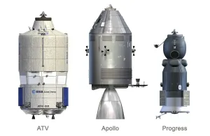 Weltraum Drucke: ATV, Apollomodul und Progressmodul