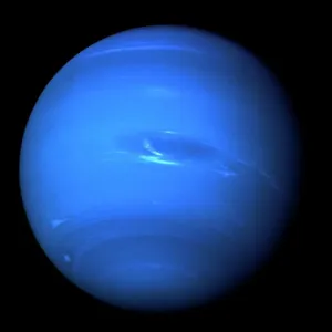 Drucke von Neptun ist ein Gasriese aus Wasserstoff und Helium mit etwas Methan Weltraumdrucke: Neptun, Bild von Voyager 2
