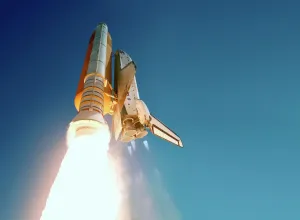 Weltraum Drucke: Raumfahrzeugstart