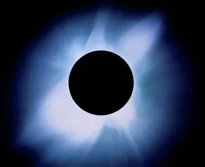 Weltraum Drucke: Gesamtsolarer Sonnenfinsternis