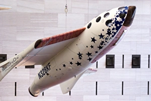 Space Travel History Drucke: SpaceShipOne in museum
