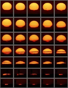 Spezialisierte Bildgebung Drucke: Sonnenuntergang, kombinierte Abbildung
