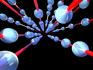 Computer Generated Graphics Drucke: Spheroids on rods