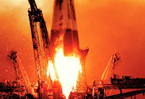 Sputnik Drucke: Start von Sputnik 1