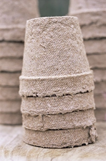Peat Pots Drucke: Stacked peat pots
