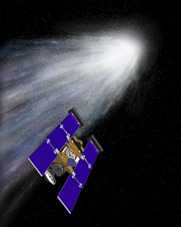 Solar System Exploration Drucke: Stardust spacecraft at Comet Wild-2