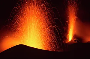 Doppelte Eruption von Stromboli