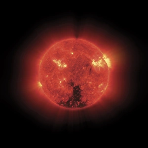 Röntgenbild Drucke: Die Sonne im Röntgenbild