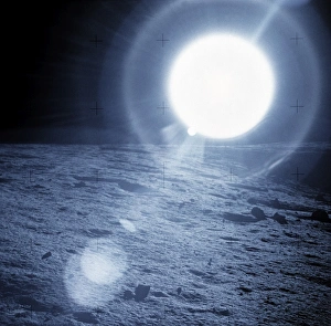 Apollo Program Images Drucke: Sunrise over the Moon