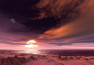 Erde Drucke: Oberfläche des Exoplaneten Gliese 581 c