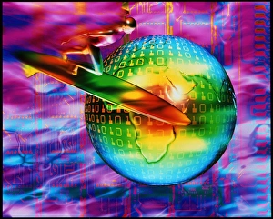 High Tech Communications Drucke: Surfing cyberspace