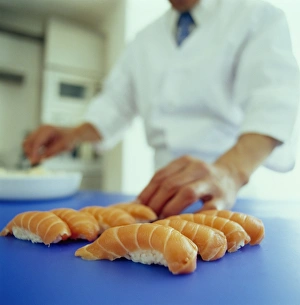 Healthy Sushi Options Drucke: Sushi preparation